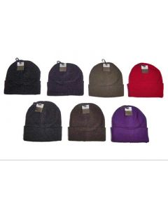 Adult Knit HATs - Assorted Colors 96pcs.