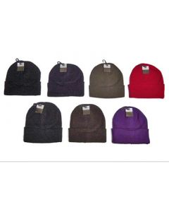 Adult Knit Hats - Assorted Colors 96pcs.