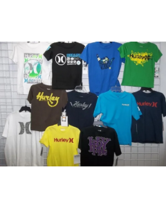 Hurley wholesale boys tees assortment 48pcs.